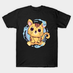 Kawaii Cat goth T-Shirt